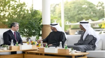 لقاء رفيع.. محمد بن زايد يعزز الروابط الأخوية مع رئيس حكومة كردستان العراق